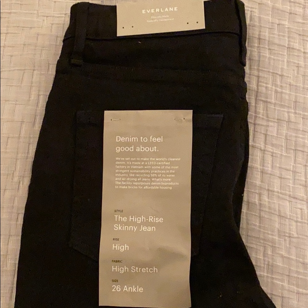 Everlane - The High-Rise Skinny, Black - 26 Ankle
